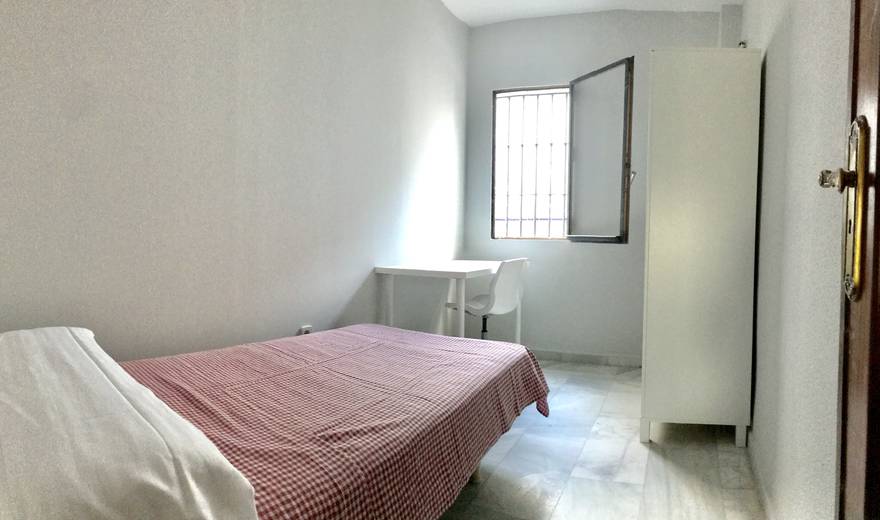 Nice student room with a lot of natural light.
